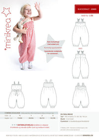 Trouser Suit / Playsuit - Minikrea - Pattern - 6mo-3yrs