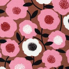 Blooms - Pink - Modern Retro by Tina Vey - Cloud 9 Fabrics - Barkcloth