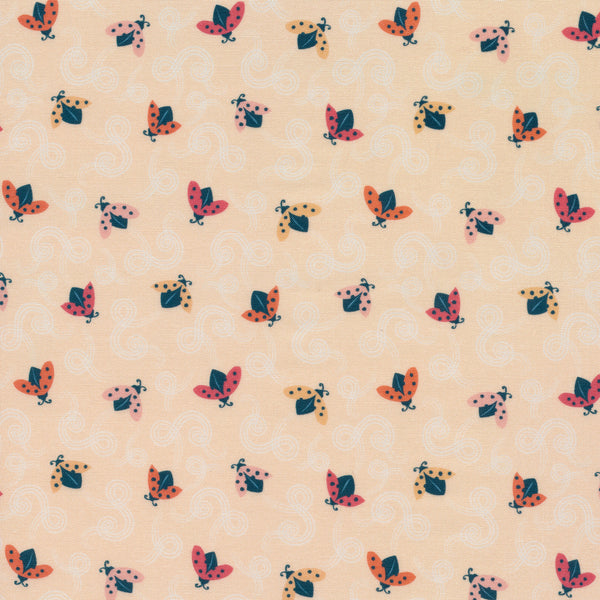 Lady Bug Acrobatics - Tiny and Wild - Sue Gibbins - Cloud 9 Fabrics - Poplin