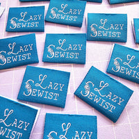 "LAZY SEWIST" Woven Label Pack - Sew Anonymous