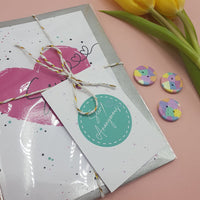 "SEW" Sewing Themed Greeting Card - Sew Anonymous