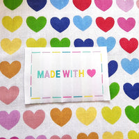 "MADE WITH LOVE" Quilt Woven Label Pack - Sew Anonymous
