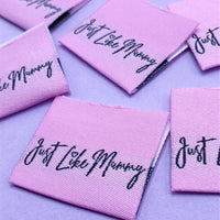 "JUST LIKE MOMMY" Woven Label Pack - Sew Anonymous