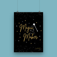 "MAGIC MAKER" Sewing Themed A4 Print - Sew Anonymous