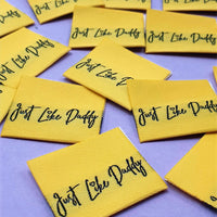 "JUST LIKE DADDY" Woven Label Pack - Sew Anonymous