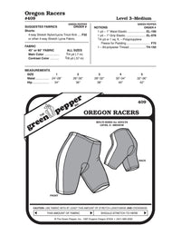 Adult’s Oregon Biking Shorts Pattern - 409 - The Green Pepper Patterns