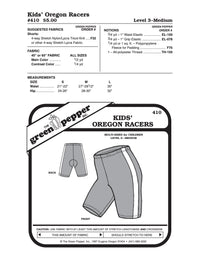 Kid’s Oregon Bike Shorts Pattern - 410 - The Green Pepper Patterns