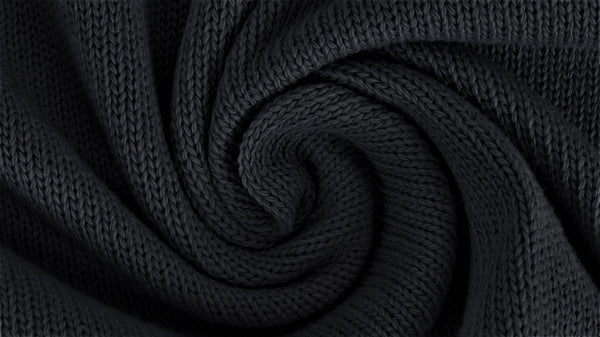Cotton Sweater Knit - Oeko-Tex® - Black