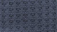 Cotton Waffle Sweater Knit - Dark Blue