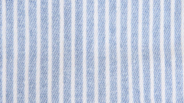 Striped Stretch Washed Denim - European Import - Light Jeans Blue 6