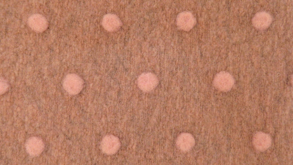 Boiled Wool - 2-Tone Dots - European Import - Oeko-Tex® - Old Rose