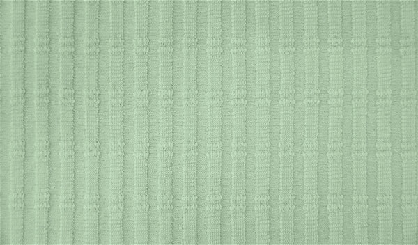 Striped Jacquard Cotton Jersey - European Import - Oeko-Tex® - Old Green