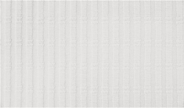 Striped Jacquard Cotton Jersey - European Import - Oeko-Tex® - White