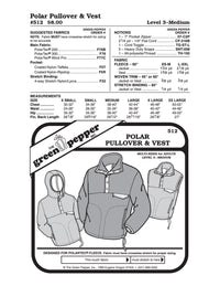 Adult’s Polar Pullover & Vest - 512 - The Green Pepper Patterns