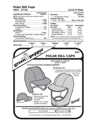 Polar Bills Cap Pattern - 531 - The Green Pepper Patterns