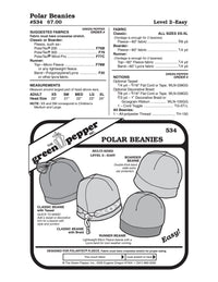 Polar Beanies Pattern - 534 - The Green Pepper Patterns