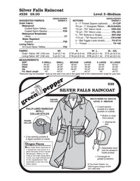 Silver Falls Raincoat Pattern - 539 - The Green Pepper Patterns