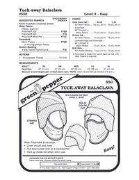 Tuck-Away Balaclava Pattern - 550 - The Green Pepper Patterns