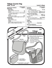 Village Courier Bag Pattern - 555 - The Green Pepper Patterns