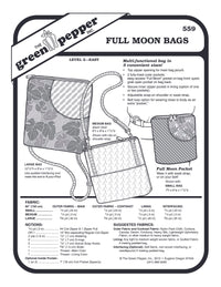 Full Moon Bag Pattern - 559 - The Green Pepper Patterns