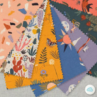 Resilient Creatures - Arid Wilderness - Louise Cunningham - Organic Cotton Poplin - Cloud 9 Fabrics