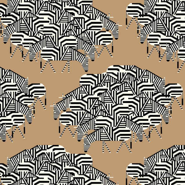 Serengeti Spaghetti - Charley Harper - Birch Fabrics - Barkcloth