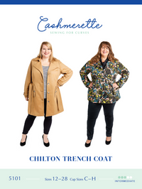 Chilton Trench Coat Paper Pattern - Cashmerette
