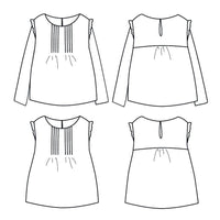 Hellebore Blouse Sewing Pattern - Girl 3/12Y - Ikatee