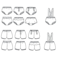 Bilbao Bloomers Sewing Pattern - Baby 1M/4Y - Ikatee