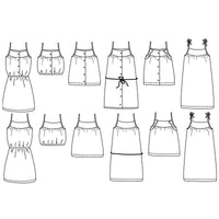 Zanzibar Top or Dress Sewing Pattern - Kids 3/12Y  - Ikatee