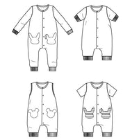 Lisboa Jumpsuit / Playsuit Sewing Pattern - Baby 6M/4Y - Ikatee