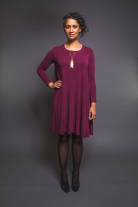 Ebony T-Shirt and Knit Dress Pattern - Closet Core Patterns