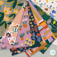 Two Tulips - Furrow - Leah Duncan - Cloud 9 Fabrics - Poplin