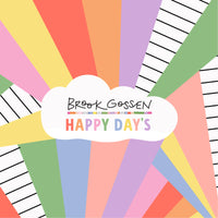 Happy Monstera - Happy Days - Brook Gossen - Cloud 9 Fabrics - Poplin