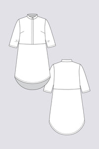 Helmi Tunic Dress + Trench Blouse - Named Clothing - Sewing Pattern