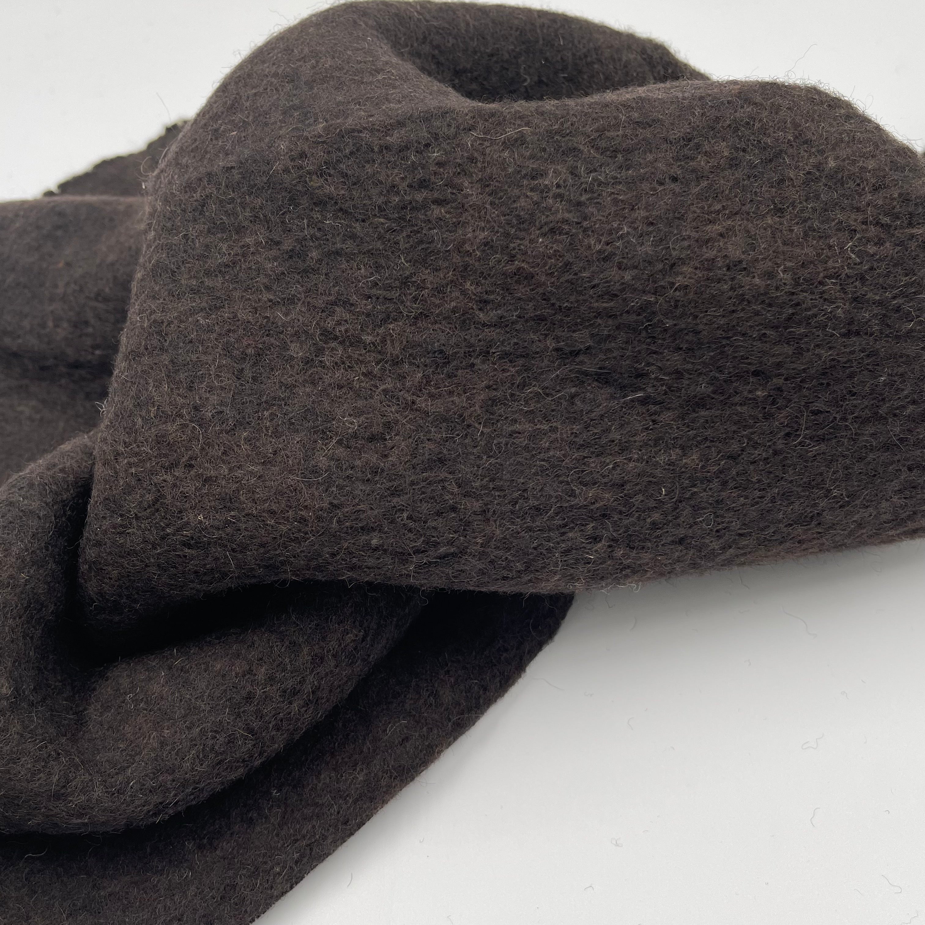 Boiled Wool - European Import - Dark Brown – Simplifi Fabric