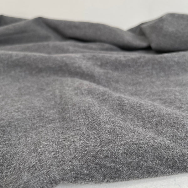 Organic Cotton Flannel 155gsm - Dark Heather Grey