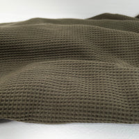 Organic Cotton Waffle / Thermal 250gsm - Army 3