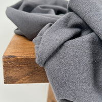 Lightweight Organic Cotton Fleece - Grown & Made in USA - Graphite