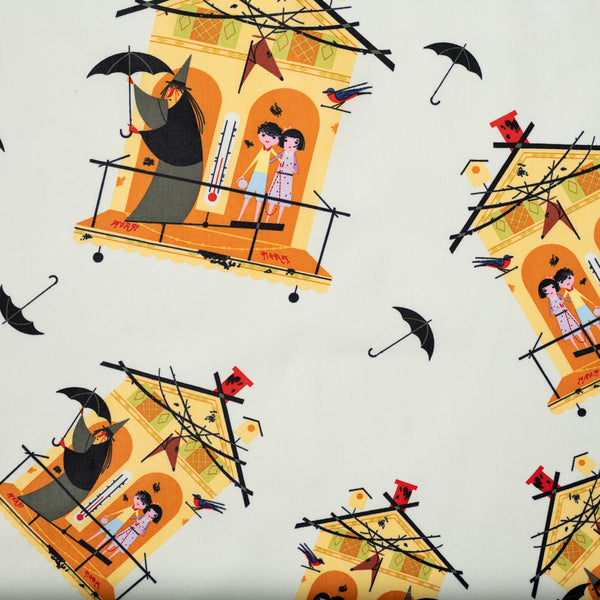 Fair Weather Friends -  Halloween - Charley Harper - Birch Fabrics - Poplin