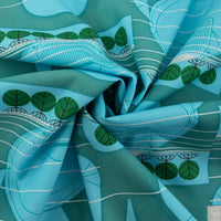 Manatee Stagger - Coastal - Charley Harper - Birch Fabrics - Poplin
