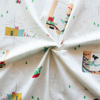 Holiday Post -  Charley Harper Holiday Best Vol. 1 - Birch Fabrics - Poplin