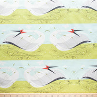 Whooping Crane -  Charley Harper Vanishing Birds - Birch Fabrics - Poplin