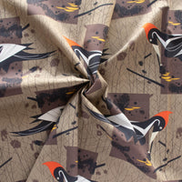 Ivory Billed Woodpecker -  Charley Harper Vanishing Birds - Birch Fabrics - Poplin