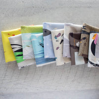 Whooping Crane -  Charley Harper Vanishing Birds - Birch Fabrics - Poplin