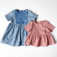 Palerme Blouse or Dress Sewing Pattern - Baby 6M/4Y - Ikatee