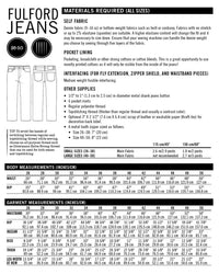 Fulford Jeans Pattern - Thread Theory