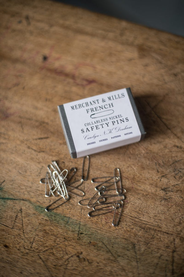 Nickel French Safety Pins - Merchant & Mills