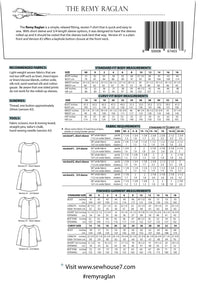 Remy Raglan Top Sewing Pattern - Sew House Seven
