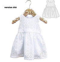 Roma Dress Sewing Pattern - Baby Girl 6M/24M - Ikatee